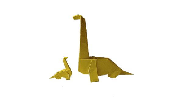 How To Make Brachiosaurus Dinosaur Origami