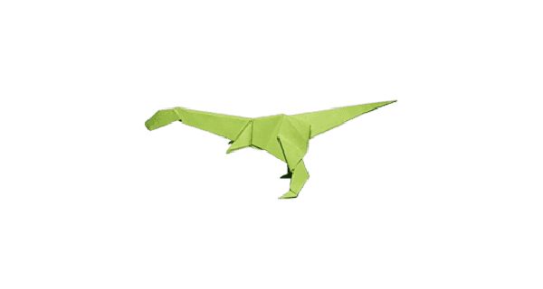 How To Make Velociraptor Dinosaur Origami