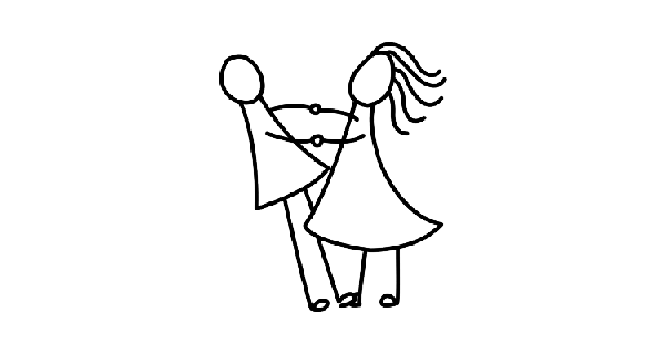 How To Draw Standing Couple