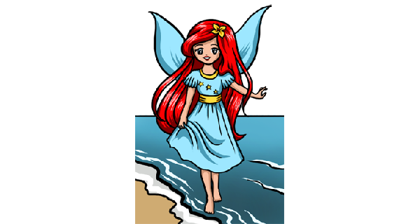 How To Draw Ariel Sea Fairy