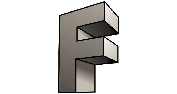 How To Draw F letter