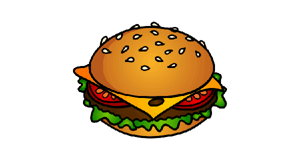 How To Draw Burger