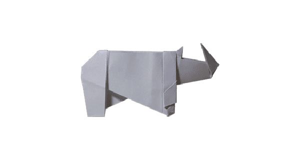 How To Make Rhinoceros Animal Origami