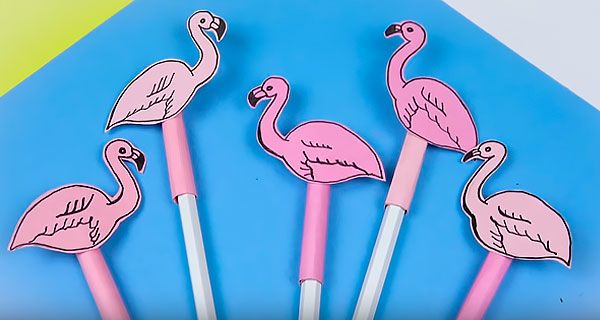 How To Make Flamingo Pens Pencils