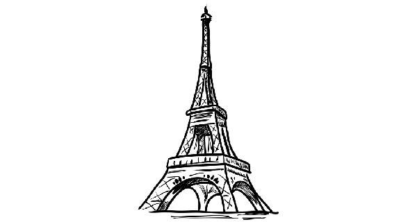 How To Draw Eiffel Tower