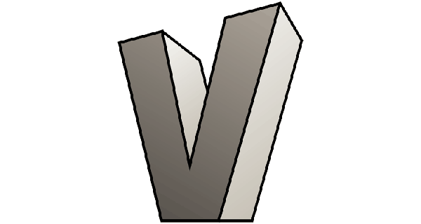 How To Draw V letter