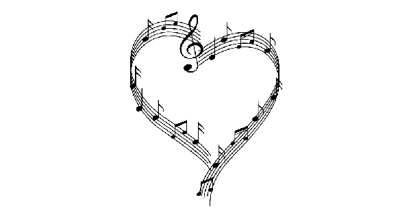 How To Draw Music Love Heart