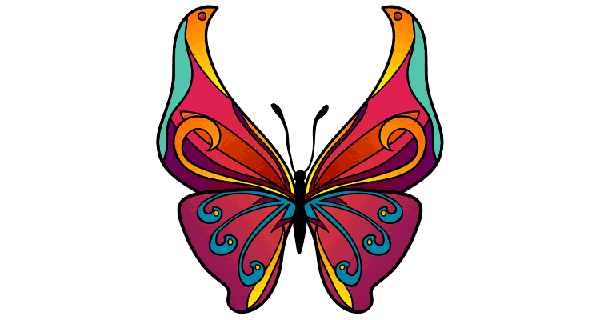 How To Draw Butterfly 14