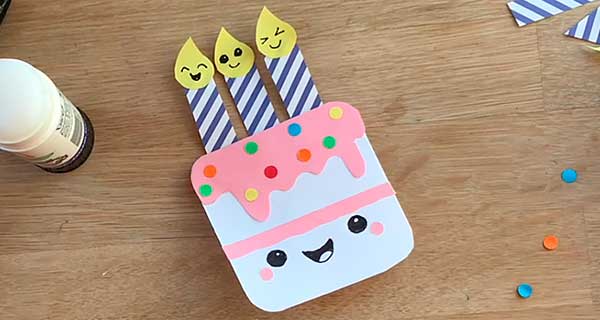 How To Make Birthday Cake Bookmarks, School Supplies, School Supply, DIY, Bookmarks