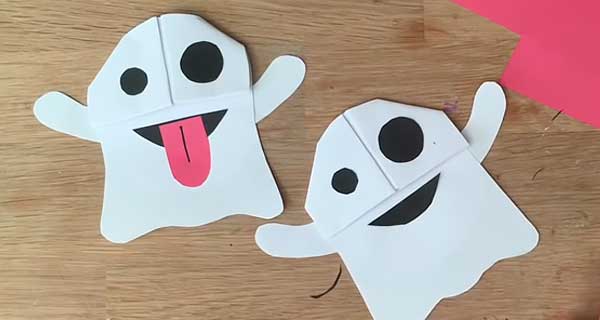 How To Make Emoji ghost Bookmarks, School Supplies, School Supply, DIY, Bookmarks