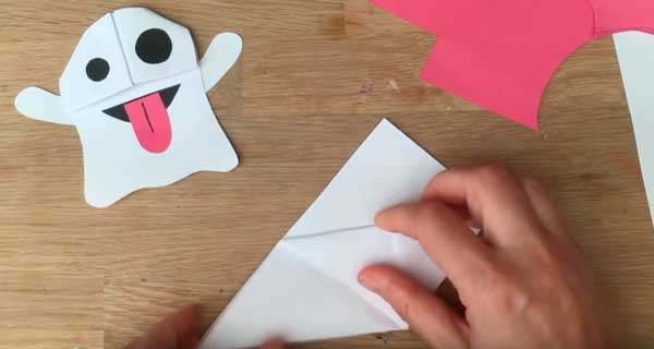 How To Make Emoji ghost Bookmarks, School Supplies, School Supply, DIY, Bookmarks