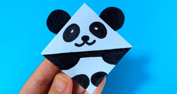 How To Make Panda Bookmarks, School Supplies, School Supply, DIY, Bookmarks