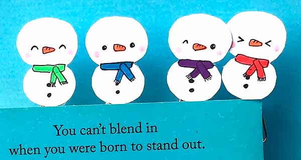 How To Make Snowman Bookmarks, School Supplies, School Supply, DIY, Bookmarks