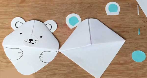 How To Make Polar bear Bookmarks, School Supplies, School Supply, DIY, Bookmarks