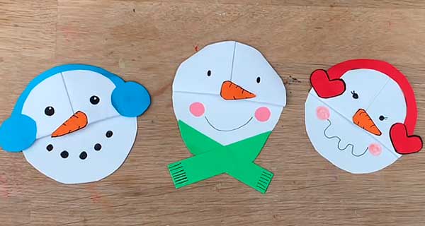 How To Make Snowman Bookmarks, School Supplies, School Supply, DIY, Bookmarks