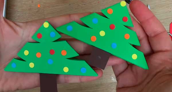 How To Make Christmas tree Bookmarks, School Supplies, School Supply, DIY, Bookmarks