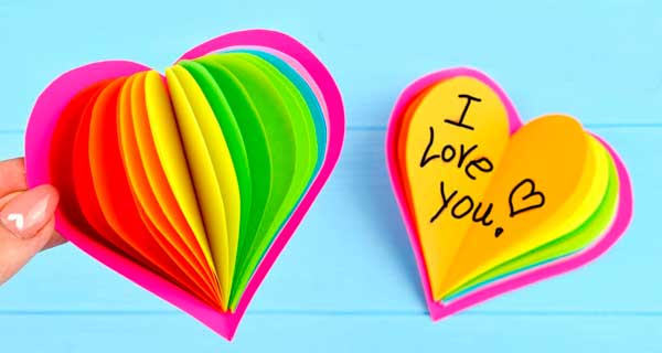 How To Make Rainbow heart Notebooks, School Supplies, School Supply, DIY, Notebooks