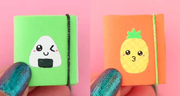 How To Make With elastic Notebooks, School Supplies, School Supply, DIY, Notebooks