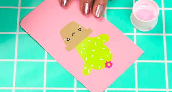 How To Make With a cactus Notebooks, School Supplies, School Supply, DIY, Notebooks