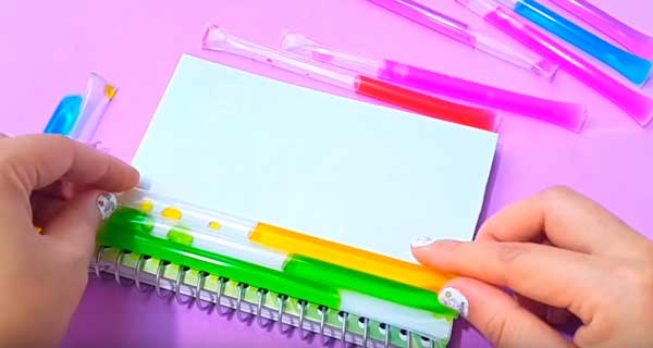 How To Make Liquid notebook Notebooks, School Supplies, School Supply, DIY, Notebooks