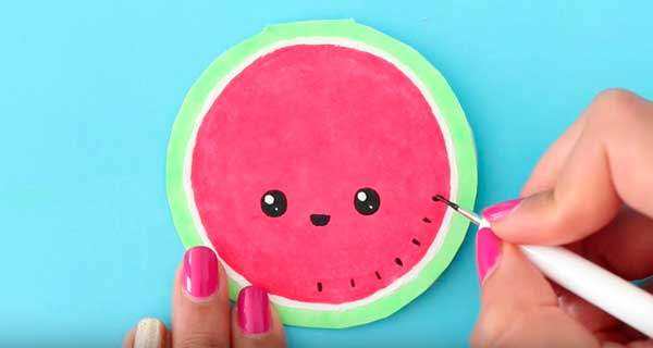 How To Make Watermelon Notebooks, School Supplies, School Supply, DIY, Notebooks