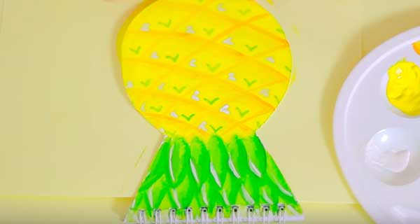 How To Make Pineapple Notebooks, School Supplies, School Supply, DIY, Notebooks