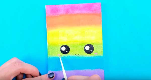 How To Make Rainbow Notebooks, School Supplies, School Supply, DIY, Notebooks