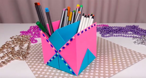 How To Make With two sections Organizers, School Supplies, School Supply, DIY, Organizers