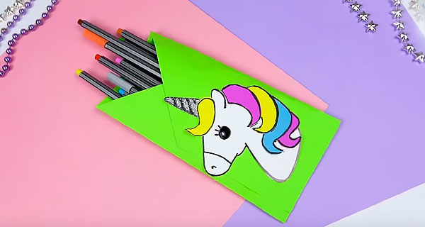 How To Make With an unicorn Pencil cases