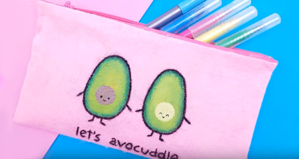 How To Make With avocado Pencil cases