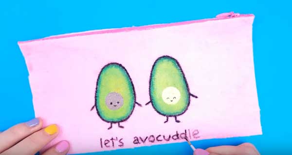 How To Make With avocado Pencil cases, School Supplies, School Supply, DIY, Pencil cases