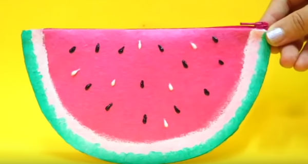 How To Make Watermelon Pencil cases
