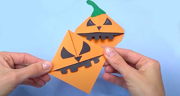 How To Make Pumpkin Bookmarks, School Supplies, School Supply, DIY, Bookmarks