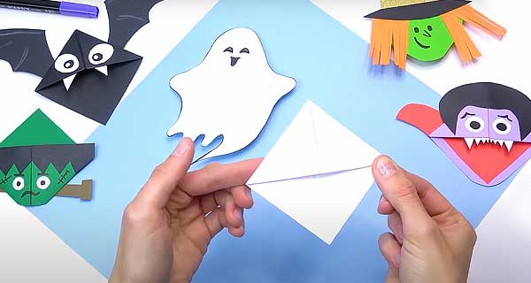 How To Make Ghost Bookmarks, School Supplies, School Supply, DIY, Bookmarks