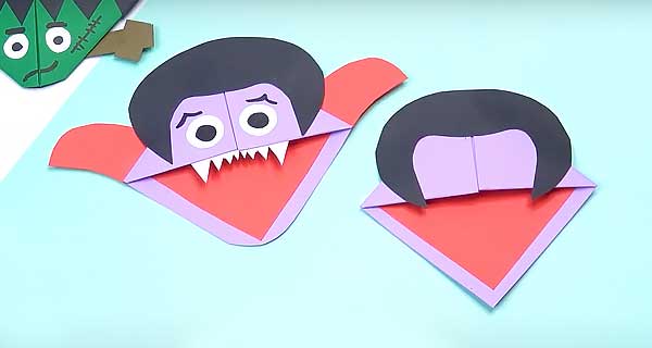 How To Make Count Dracula Bookmarks, School Supplies, School Supply, DIY, Bookmarks