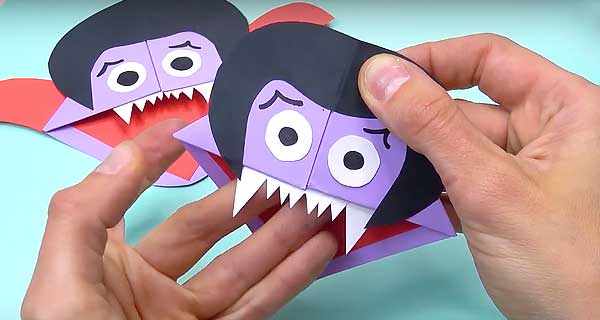 How To Make Count Dracula Bookmarks, School Supplies, School Supply, DIY, Bookmarks