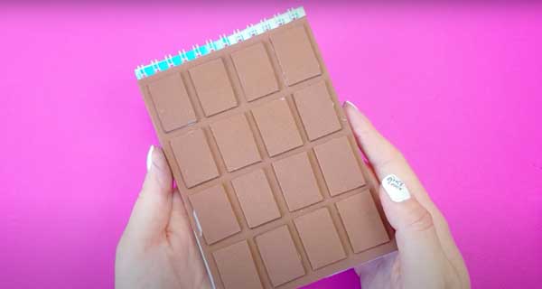 How To Make Chocolate Notebooks, School Supplies, School Supply, DIY, Notebooks