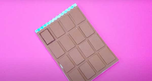 How To Make Chocolate Notebooks, School Supplies, School Supply, DIY, Notebooks