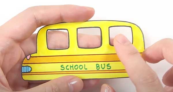 How To Make School Bus Bookmarks, School Supplies, School Supply, DIY, Bookmarks