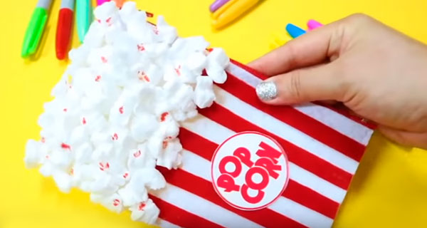 How To Make Popcorn Pencil cases