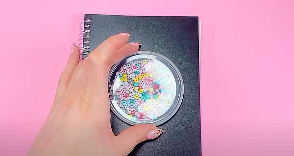 How To Make With beads Notebooks, School Supplies, School Supply, DIY, Notebooks