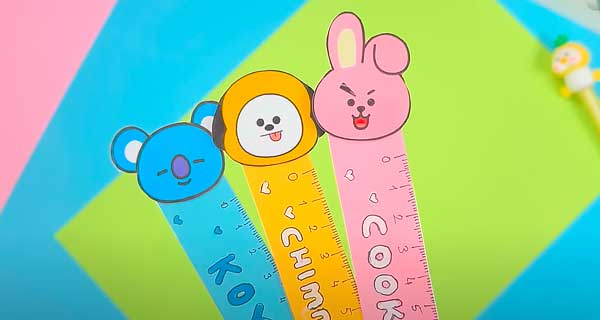 How To Make Cute rulers Bookmarks, School Supplies, School Supply, DIY, Bookmarks