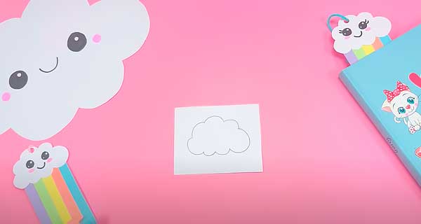 How To Make Cute cloud Bookmarks, School Supplies, School Supply, DIY, Bookmarks