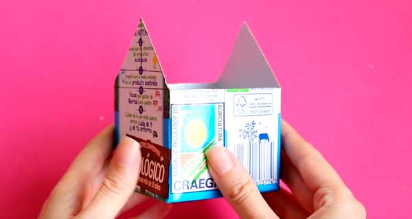 How To Make Box in the form of a house Organizers, School Supplies, School Supply, DIY, Organizers