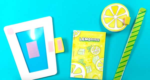 How To Make Lemonade Notebooks, School Supplies, School Supply, DIY, Notebooks