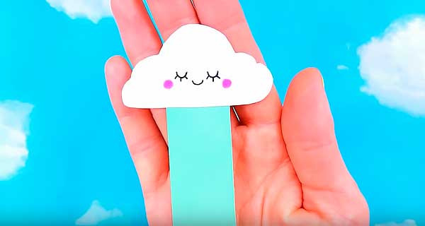 How To Make Cloud Bookmarks, School Supplies, School Supply, DIY, Bookmarks