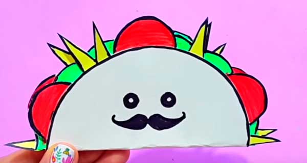 How To Make Taco Bookmarks, School Supplies, School Supply, DIY, Bookmarks