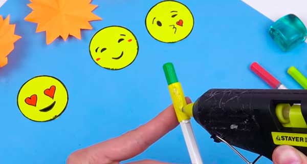 How To Make Pencil with emoji Pens, pencils, School Supplies, School Supply, DIY, Pens, pencils