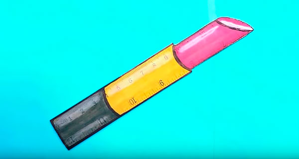 How To Make Lipstick ruler Rulers, sharpeners