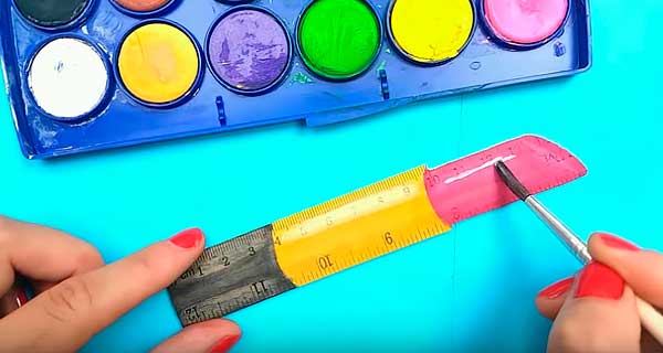 How To Make Lipstick ruler Rulers, sharpeners, School Supplies, School Supply, DIY, Rulers, sharpeners